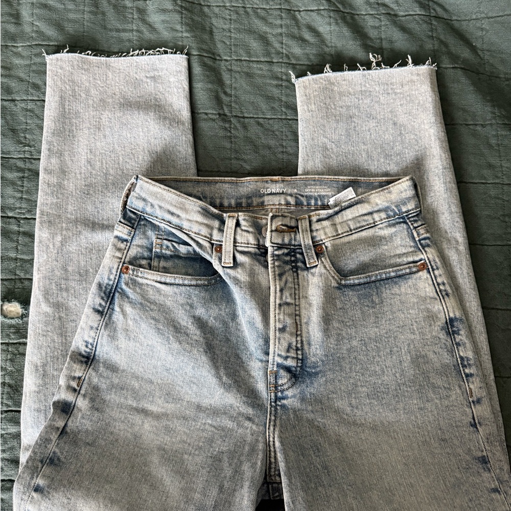 Old Navy Light Blue Straight Leg Jeans
